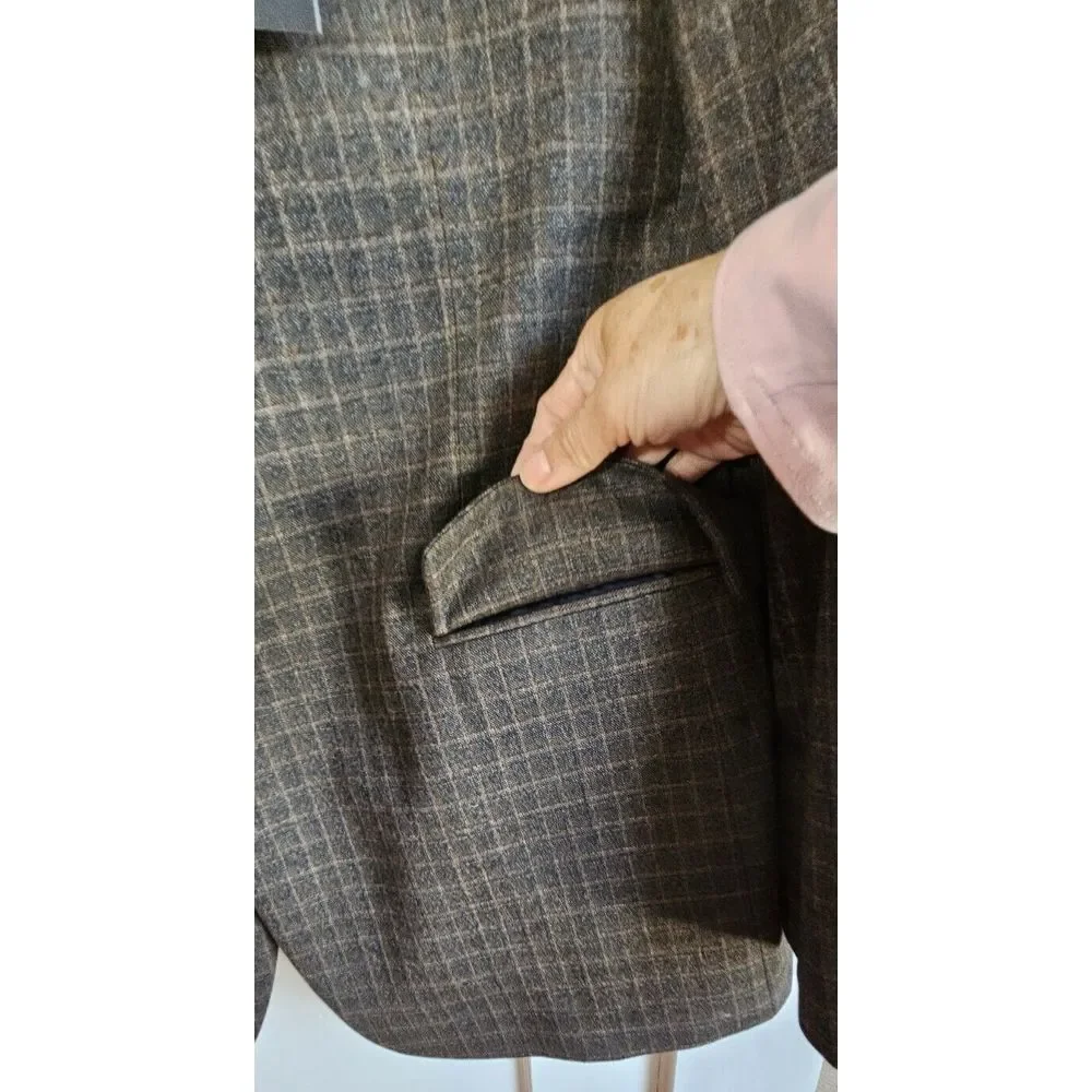 NWT Tommy Hilfiger TREVOR‎ THEFLEX sport coat charcoal brown 44REG